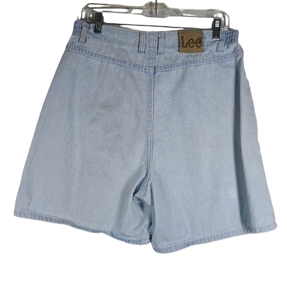 1980’S LEE HIGH WAIST DENIM MOM SHORTS SZ 14 - Picture 5 of 7